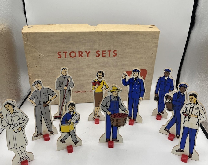 Story Sets by Judy, Vintage Figure Play Set (10)