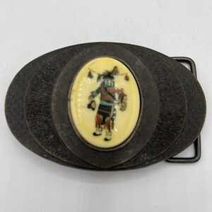 Vintage Glazed Ceramic Buckle Stretch Belt Vintage 80 main image 4