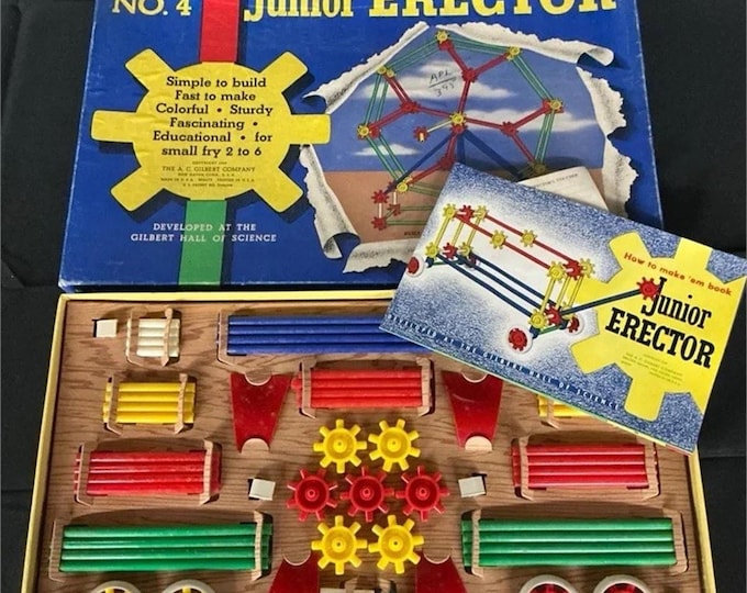 Vintage Gilbert 1949 #4 Junior Erector Set