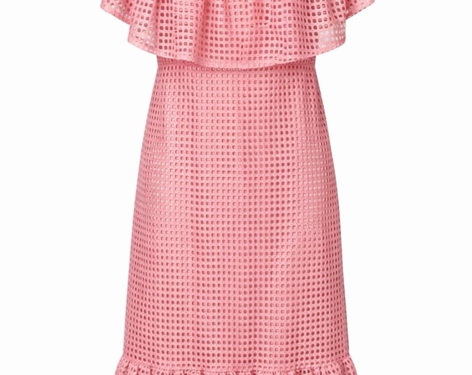 NY & Co NWT Pink Off The Shoulder Mid Length Dress With Slip Size XL