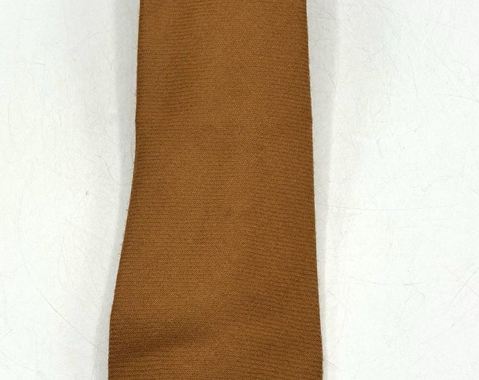 Clubfellow Knit Tie Mens Camel Brown Solid Vintage Kellers Store Men