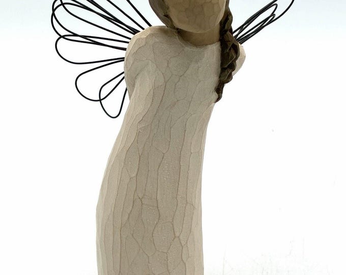 Willow Tree 2002 Thank You Figurine Susan Lordi Demdaco Flowers 5.5”