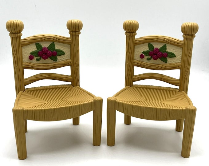 Briarberry Bear Kitchen Chairs Set of 2 Mattel 1998 Doll Furniture