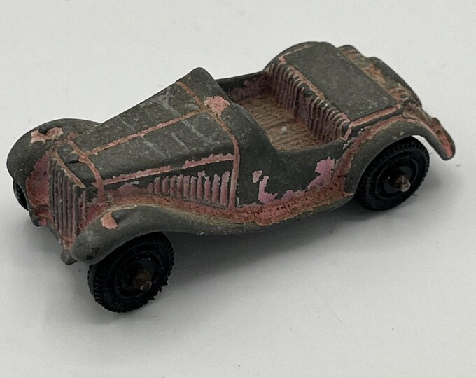 Tootsietoy 1950s MG TD TF Roadster Die-Cast Toy Car Open Fenders Vintage
