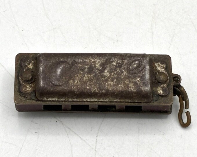 Vintage Cutie Miniature Harmonica Charm Pendant Music Novelty 1.5 Inch
