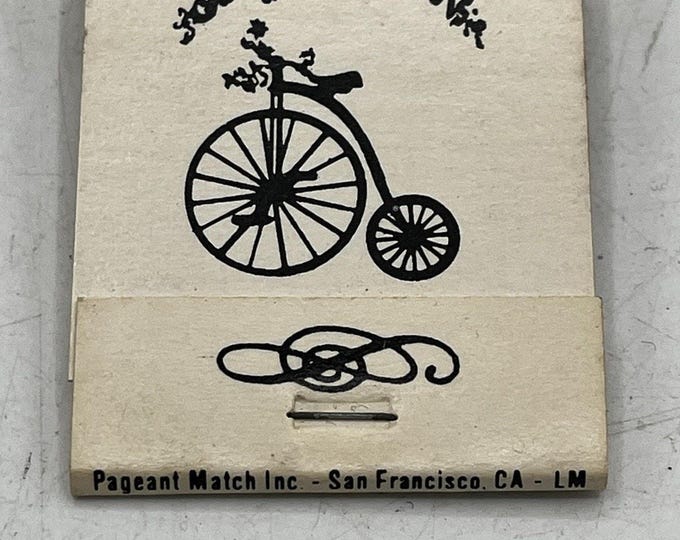 Jacques Daniels San Francisco Matchbook Vintage Speakeasy Since 1910 Black Match