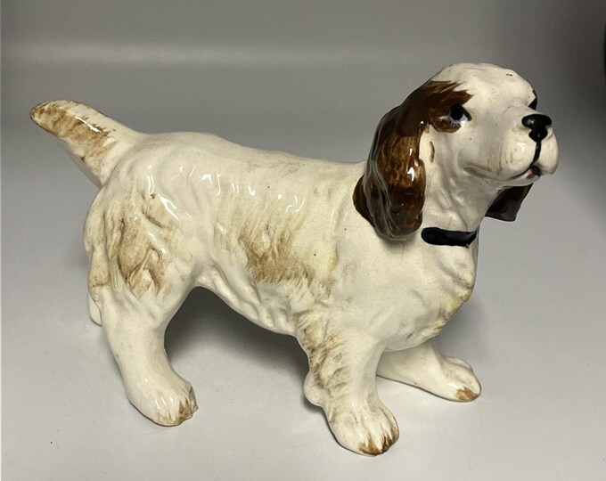 Vintage English Springer Spaniel Dog Figurine made in Japan standing