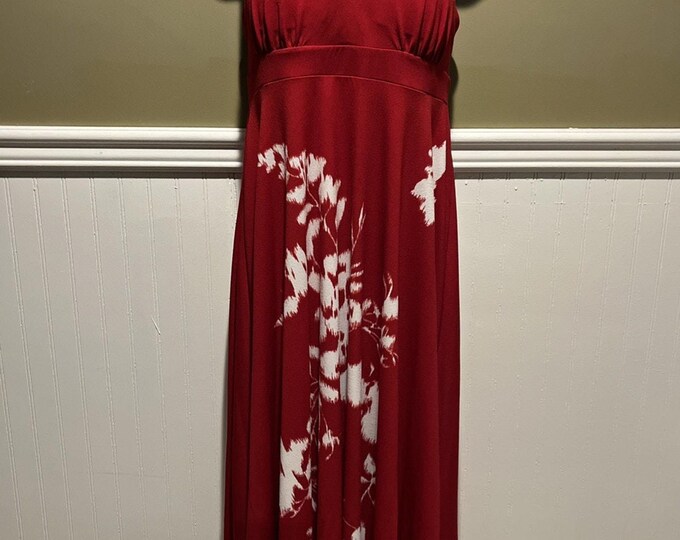 INC Red Asymmetrical Dress – Sleeveless Long Women’s Medium