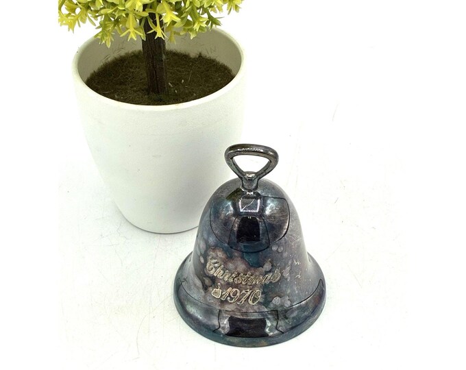 Reed and Barton Silverplate 1970 Annual Christmas Bell Ornament