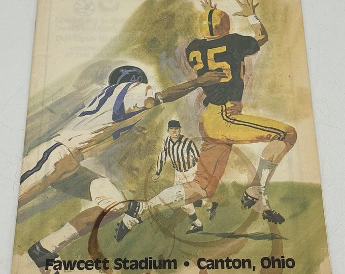 1981 McKinley Massillon Football Program Chris Rick Spielman Ohio Rare