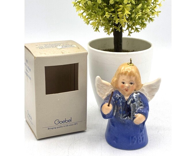 Goebel 1987 Twelfth Edition Angel Bell Ornament W Germany Original Box