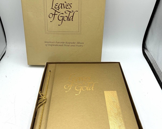 Leaves of Gold Gold Deluxe Edition Inspirational Poetry Keepsake Book Boxed