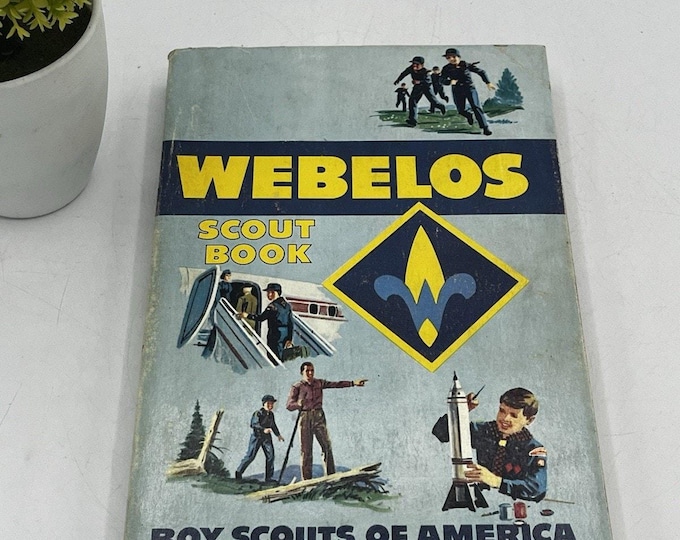Vintage Webelos Scout Book 1967 BSA 1970 Printing Cub Scouts Handbook
