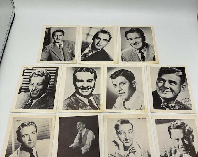 Vintage Arcade Card Lot – 11 Golden Age Comedy & TV Personalities