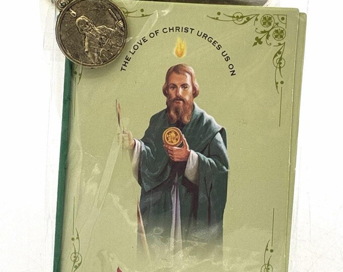 St Jude Prayer Card & Medal Set – Shrine Devotional Green Pallottine Fathers