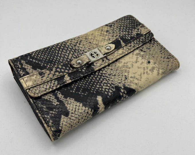 Giani Bernini Full-size Wallet Beautiful Snake Pattern Soft Beautiful leather