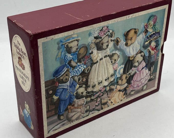Vintage The Teddy Bear Lover's Photograph Album Set 3 Albums