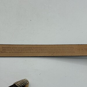 Brighton Museum Collection Belt M 30 Croc Leather Pegasus Angel Medallion image 7