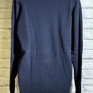 Sir Pendleton 100% Kaschmir-Pullover - Herren Navy V-Neck Größe Medium USA Bild 3
