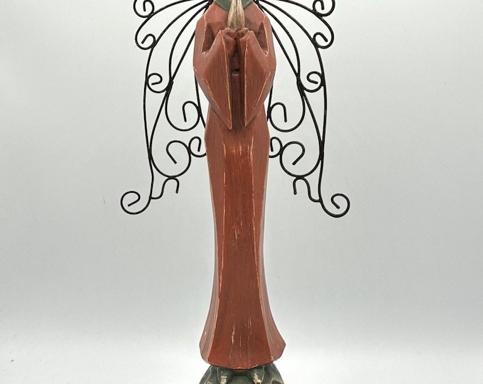 Southern Living at Home Santos Angel 15.75” Resin Wire Wings Rustic Decor