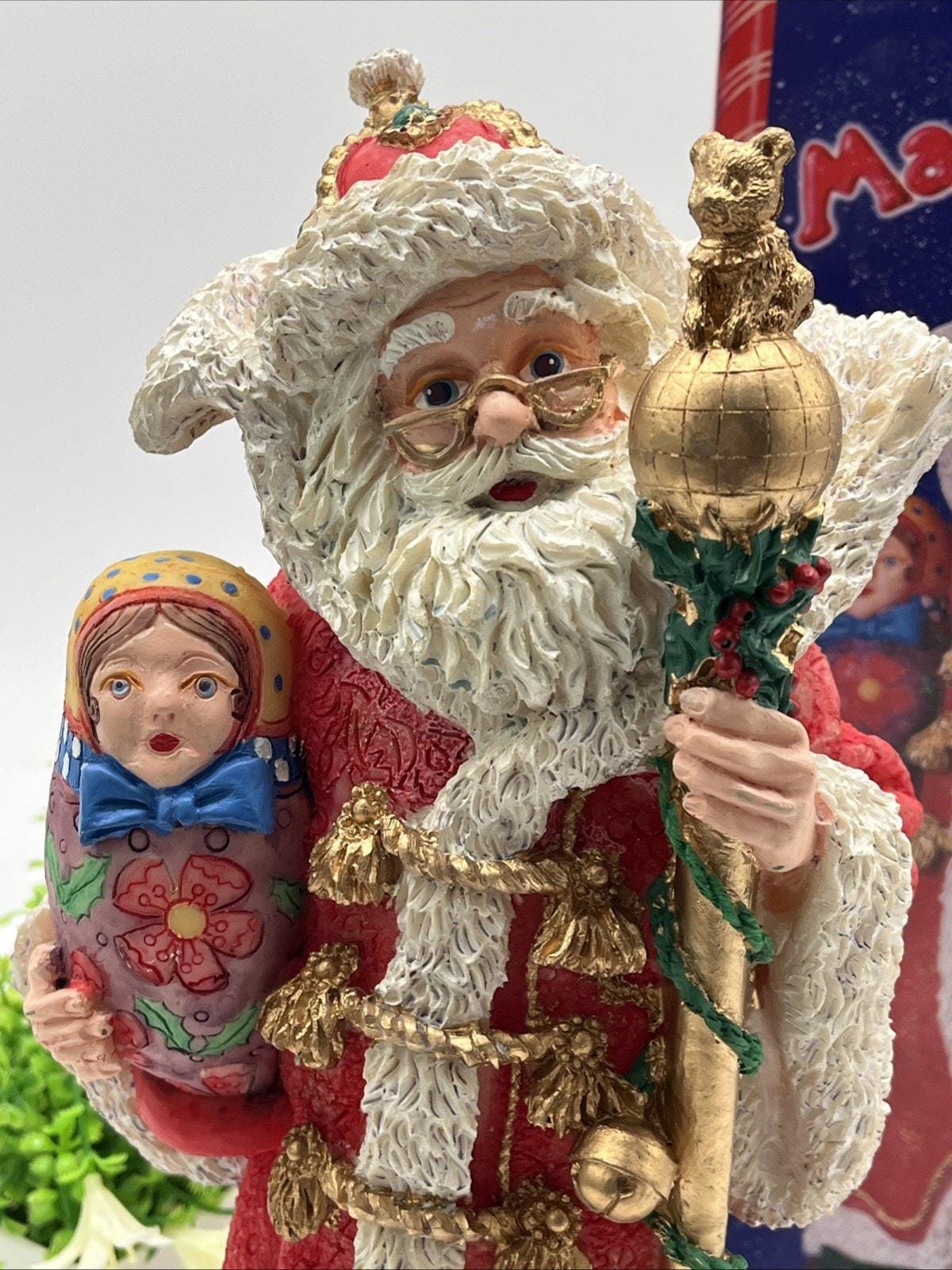 Vtg Cheryl Ann Santa Magical Toy Shop Santa Figurine Grandfather