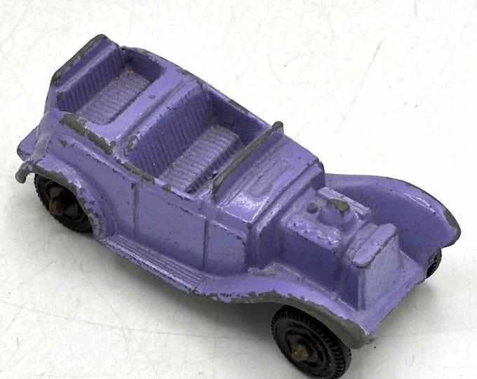 Vintage Tootsietoy Roadster Diecast Car Purple Open Top USA