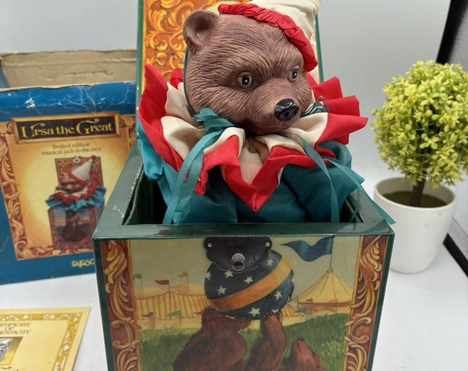 Enesco Faith Wick Ursa the Great Musical Jack in Box Limited 750 COA #325562