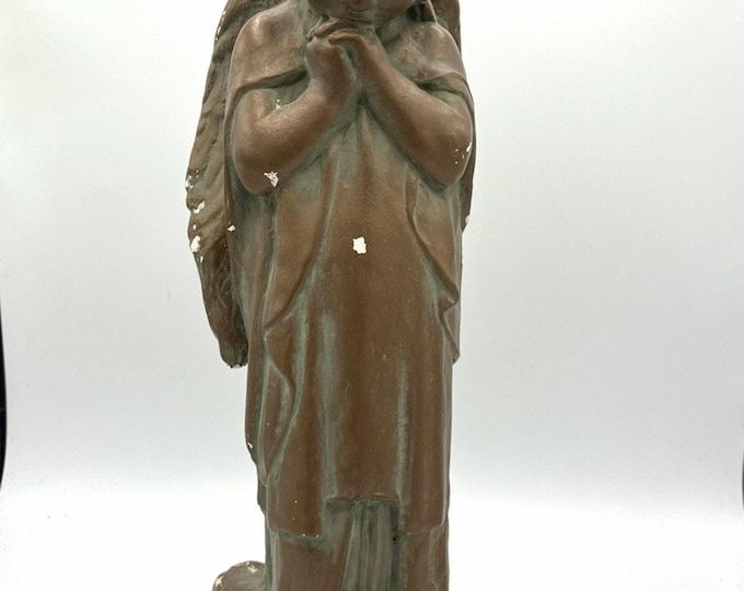 Vintage Facsimiles Ltd Holy Trinity Sloane Square Praying Angel Statue 15”