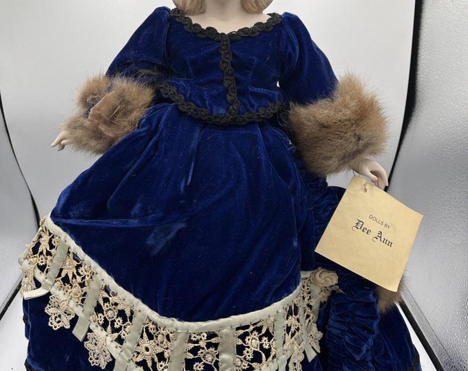 Vtg Scarlet O’Hara 18” Doll by Dee Ann Porcelain Gone with the Wind Custom Dress