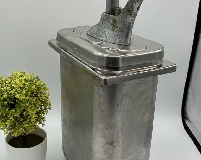 Vintage Soda Fountain Syrup Dispenser Pump Stainless Steel Patented