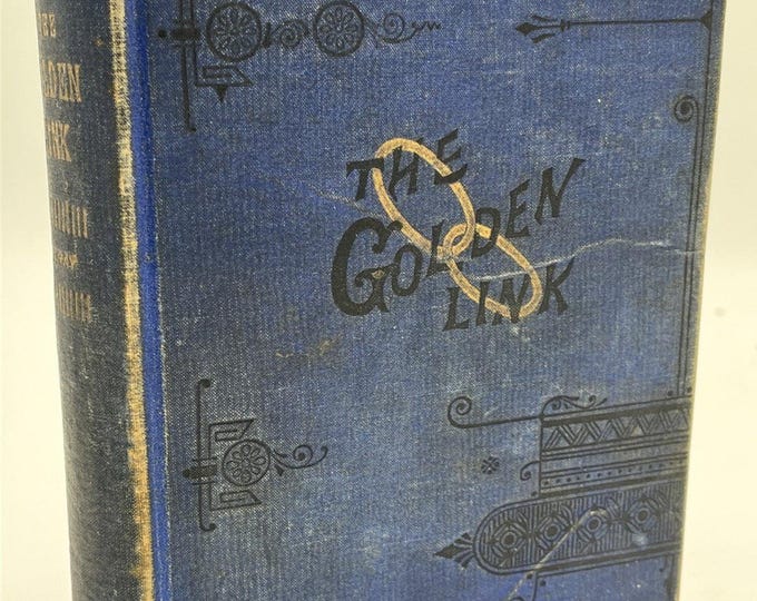 Antique The Golden Link By Ermina Stray 1891 Women’s Christian Fiction RARE!!