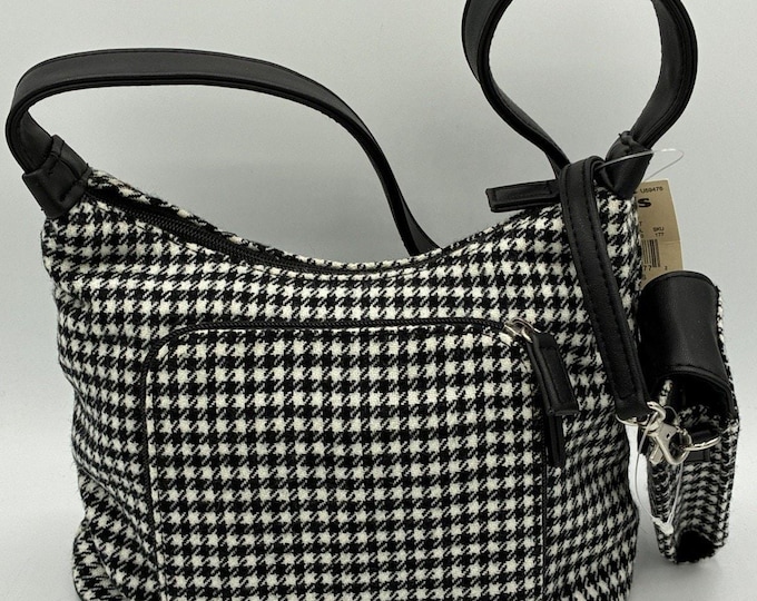 Croft & Barrow Houndstooth Phone a Friend Purse NOS Y2K Cell Phone Case