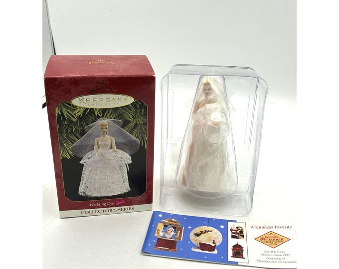 Vintage 1997 Hallmark Keepsake “Wedding Day Barbie” Ornament