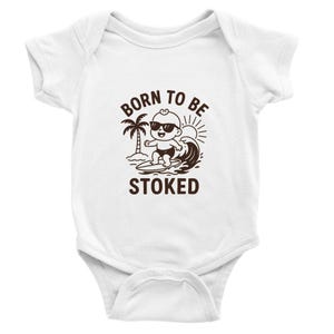 Born to Be Stoked Baby Onesie | Surf Baby Bodysuit | Cool Baby Shower Gift | Beach Baby Outfit | Surfing Baby Clothes | Newborn Gift Idea