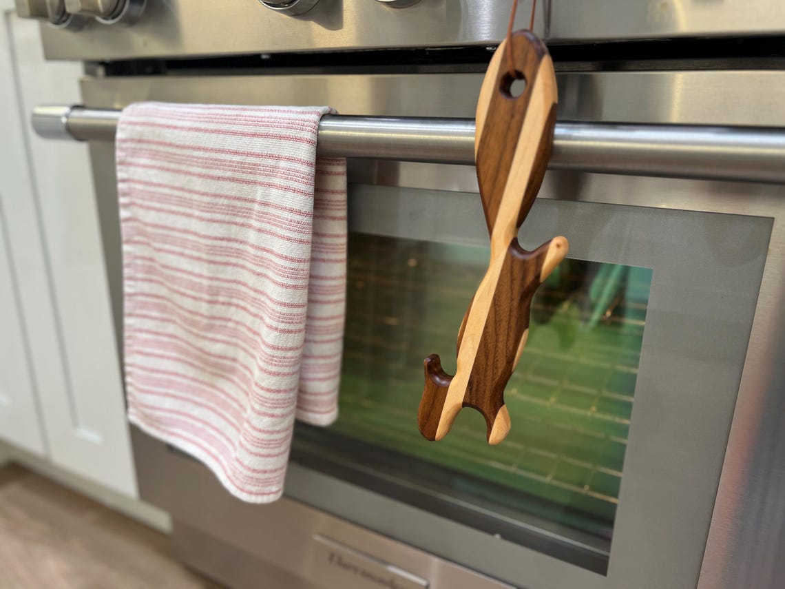 Squirrel Rack Handcrafted Squirrel Oven Rack Puller – Walnut & Maple Wood | Fun ...