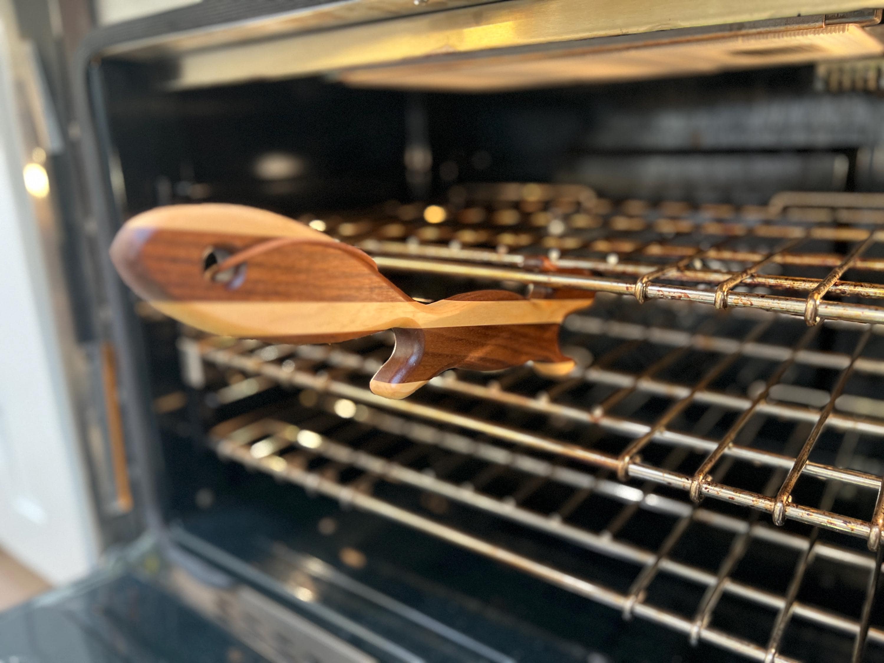 Stove Rack Puller Handcrafted Squirrel Oven Rack Puller – Walnut & Maple Wood | Fun ...
