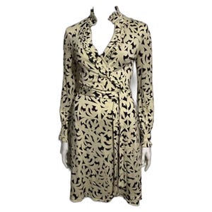 Diane von Furstenberg Volante vintage silk dress US 6