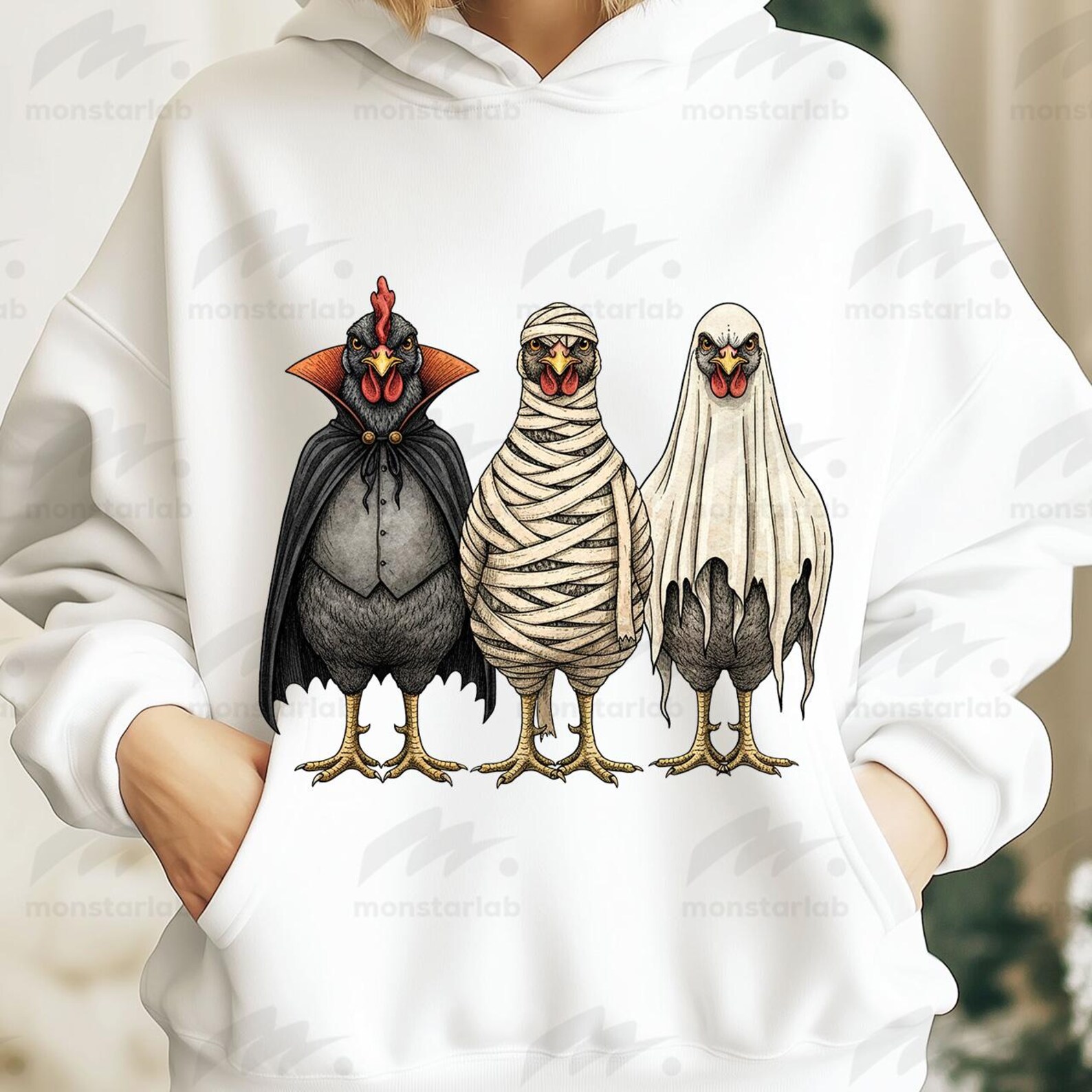 Cute Halloween Chickens PNG, Digital Download, Spooky Chicken, Pumpkin ...
