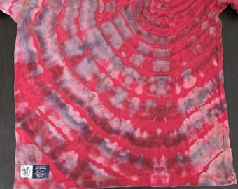 Koszulka z nadrukiem Geode Tie Dye, duża, czerwona, Tommy Hilfiger, męska, 100% bawełny
