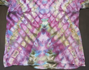 Koszulka Tie Dye Kaleidoscope L Hanes Comfort Soft Large