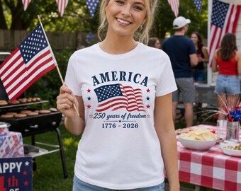 Camiseta del 250 aniversario de EE. UU. / Camisetas familiares del 4 de julio / Camiseta del 4 de julio / Camisetas del Día de la Independencia del 250 aniversario de EE. UU. / Camisetas del 250 aniversario del 4 de julio