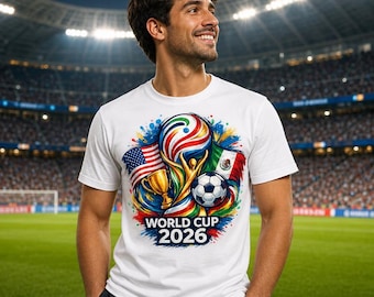 World Cup 2026 Soccer T-Shirt | FIFA World Cup 2026 Shirt|World Cup Gift For Fans| Football Lover Shirt| 2026 Soccer Celebration Tee