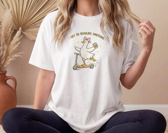 Comfort Colors® Off To Regulate Emotions Shirt| Silly Goose Shirt| Mental Health Shirt| Teacher Shirt| Therapist Shirt| Counselor Gift