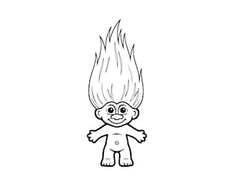 Troll Character SVG PNG JPG | Fun Design for Kids Crafts
