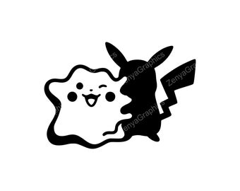 Ditto Pokémon SVG PNG JPG | Cute Character Design for Cricut
