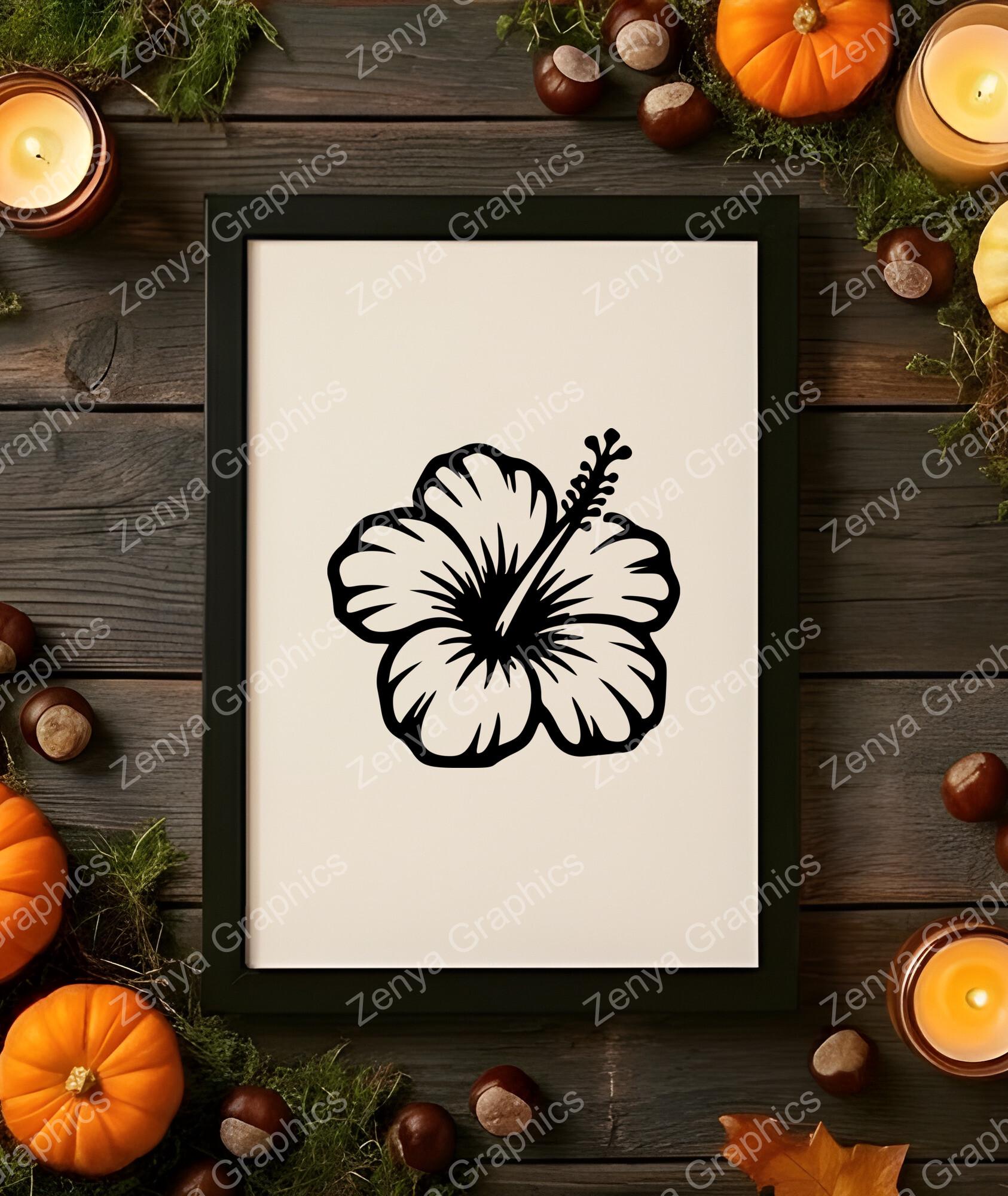 Hibiscus Flower SVG PNG JPG | Tropical Decor for Cricut - Etsy