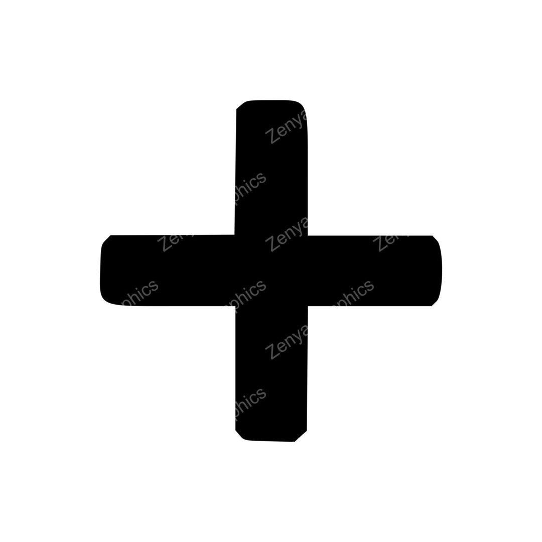 Icon Symbol Plus Sign SVG PNG JPG | Graphic Design for Crafts - Etsy