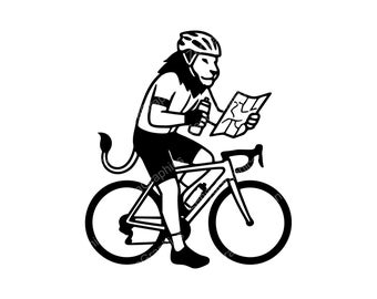Lew na rowerze SVG PNG JPG | Zabawna grafika ze zwierzętami na koszulki