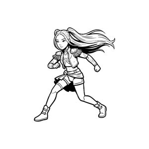 Démon Kpop Huntrix Mira SVG PNG JPG | Création de personnages animés pour l'artisanat