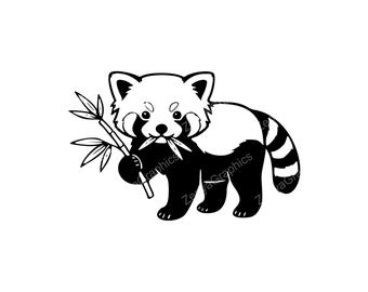 Cute Red Panda SVG PNG JPG | Adorable Animal Design for Crafts